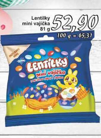 Jip Lentilky mini vajíčka 81 g nabídka