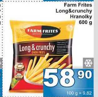 Farm frites long&crunchy hranolky 600 g