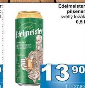 Jip Edelmeister pilsener světlý ležák 0,5l nabídka