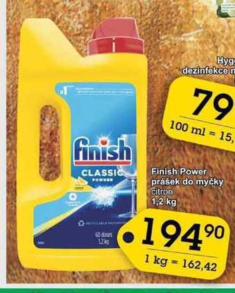 Jip Finish power prášek do myčky citron 1,2 kg nabídka