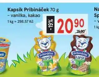 Žabka Pribináček kapsík 70 g nabídka