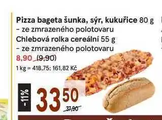 Žabka Pizza bageta šunka, sýr, kukuřice 80 g nabídka