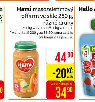 Teta Hami masozeleninový příkrm ve skle nabídka