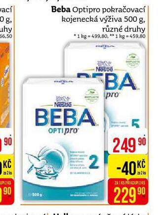 Teta Beba optipro pokračovací kojenecká výživa nabídka