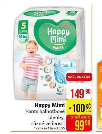 Teta Happy mimi pants kalhotkové plenky nabídka