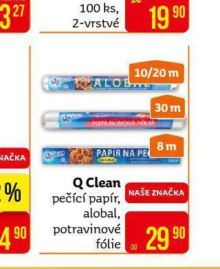 Teta Q clean pečící papír, alobal, potravinová fólie nabídka
