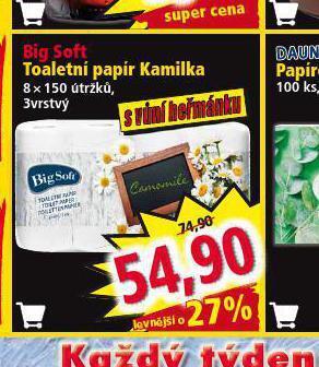 Norma Big soft toaletní papír nabídka