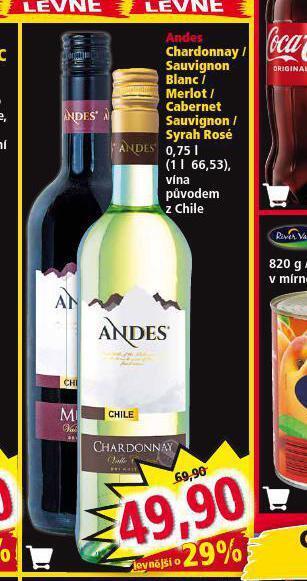 Norma Andes cabernet sauvignon nabídka