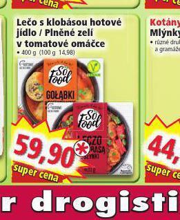 Norma Lečo s klobásou hotové jídlo nabídka