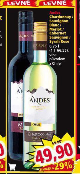 Norma Andes chardonnay nabídka