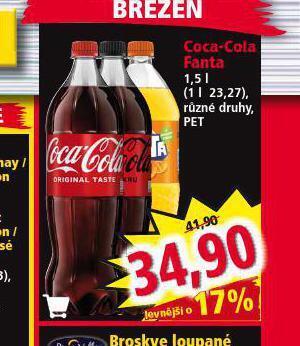 Norma Coca cola, fanta nabídka