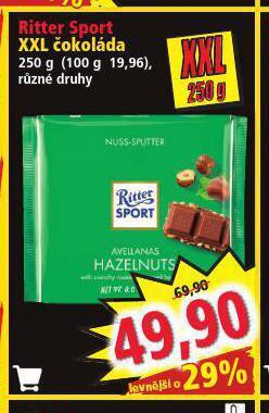 Norma Ritter sport xxl čokoláda nabídka