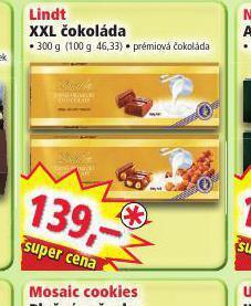 Norma Lindt xxl čokoláda nabídka