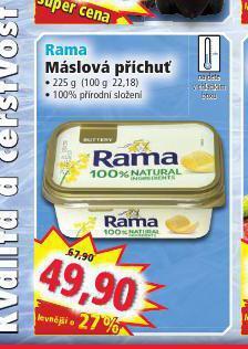 Norma Rama máslová příchuť nabídka
