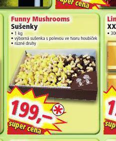 Norma Funny mushrooms sušenky nabídka