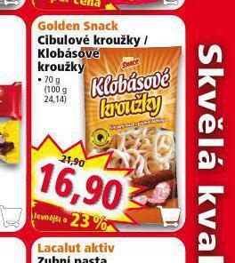 Golden snack cibulové kroužky