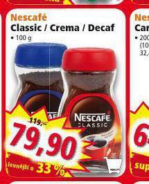 Norma Nescafé classic / crema / decaf nabídka