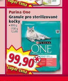 Norma Purina one granule pro sterilizované kočky nabídka