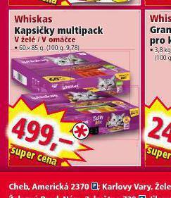 Norma Whiskas kapsičky multipack nabídka