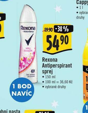 Jip Rexona antiperspirant nabídka