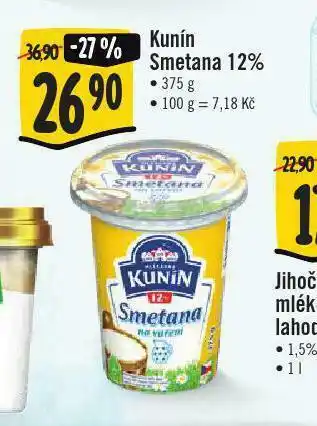 Jip Kunín smetana nabídka