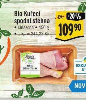 Jip Bio kuřecí spodní stehna nabídka