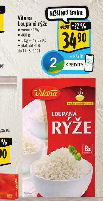 Jip Vitana loupaná rýže nabídka