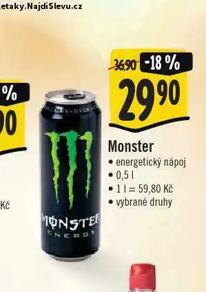 Jip Monster energetický nápoj nabídka