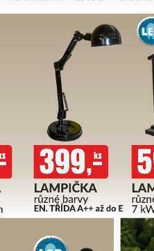 Baumax Lampička nabídka