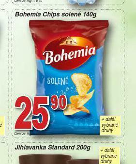 Lidl Bohemia chips solené nabídka
