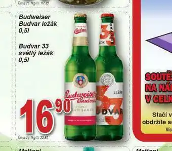 Lidl Pivo budvar 33 světlý ležák nabídka