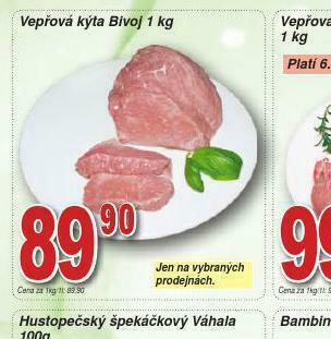 Lidl Vepřová kýta nabídka