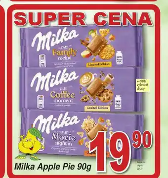 Lidl Milka apple pie nabídka