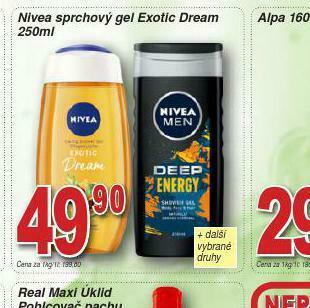 Lidl Nivea sprchový gel nabídka