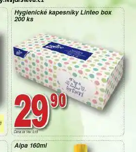Lidl Hygianeické kapesníky linteo box nabídka