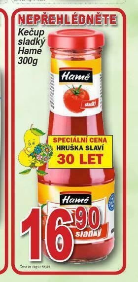 Lidl Hamé kečup sladký nabídka
