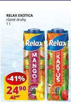 Relax exotica různé druhy 1l