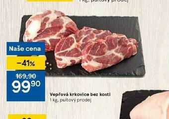Tesco Vepřová krkovice bez kosti nabídka