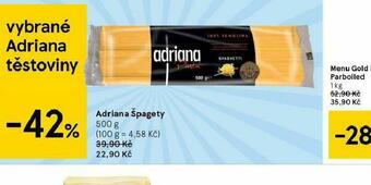 Tesco Adriana špagety nabídka