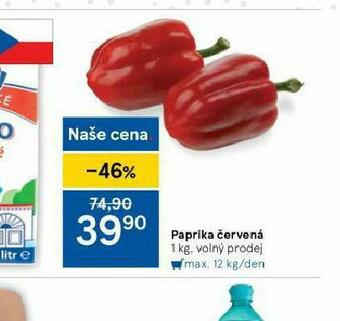 Tesco Paprika červená nabídka