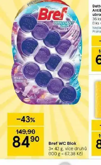 Tesco Bref wc bok nabídka