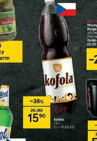Tesco Kofola 1,5l nabídka