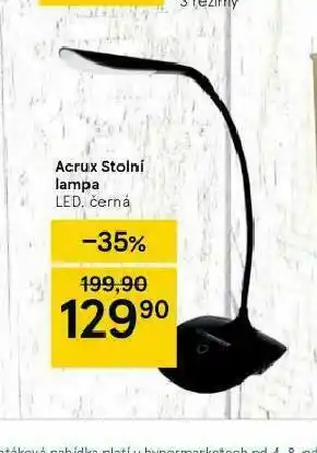 Tesco Acrux stolní lampa nabídka