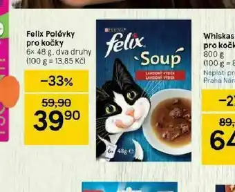 Tesco Felic polévky pro kočky nabídka
