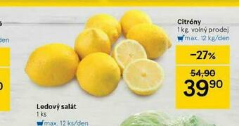 Tesco Citrony nabídka
