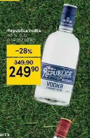 Tesco Republica vodka nabídka