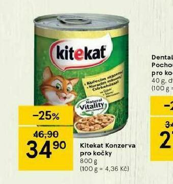 Tesco Kitekat konzerva pro kočky nabídka