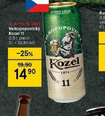 Tesco Pivo velkopopovický kozel 11 nabídka