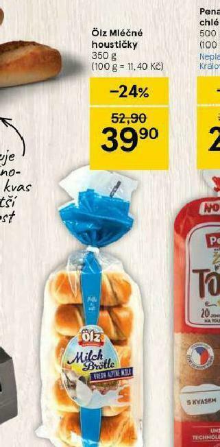 Tesco Ölz mléčné houstičky nabídka