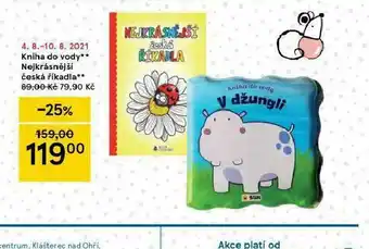 Tesco Kniha do vody nejkrásnější říkadla nabídka